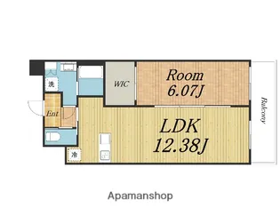 1LDKの間取り画像