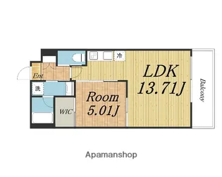 1LDKの間取り画像