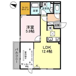 D HOUSE NORTH【1階】の間取り
