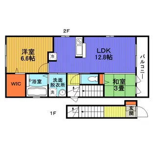 シャルムコート【2階】の間取り