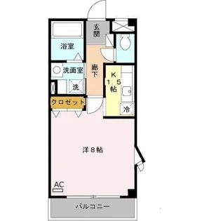 ラ・カーサベルデ【2階】の間取り