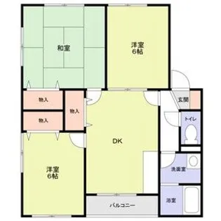 エステートピア豊中北A棟【1階】の間取り