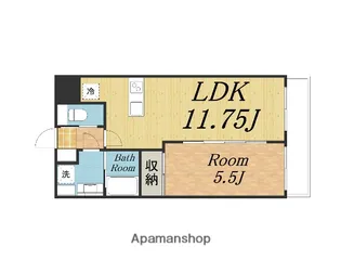 プレジオ三国EURO【1304.号室】の間取り