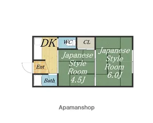 利倉東神吉文化【2-18号室】の間取り