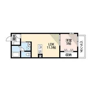 HERBE豊中曽根【3階】の間取り