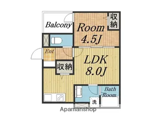 HGS服部天神【202.号室】の間取り