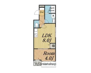 HGS服部天神【104号室】の間取り