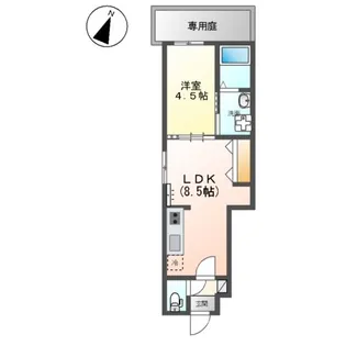 カステリーノ【1階】の間取り