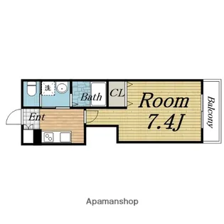 KTIレジデンス加島Ⅵ【302.号室】の間取り
