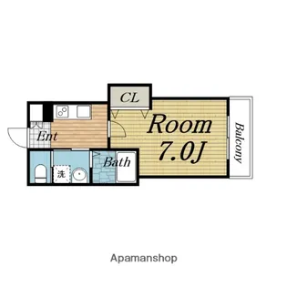 KTIレジデンス加島Ⅵ【303.号室】の間取り