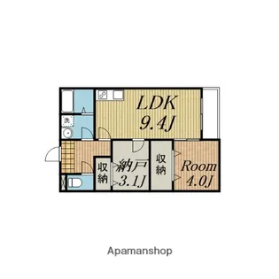 EIJU加島B【202.号室】の間取り