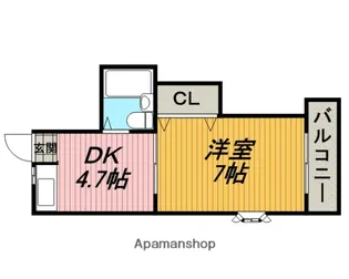 ロゼ幸町A棟【306号室】の間取り