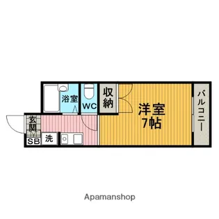 ホリーコート【303号室】の間取り