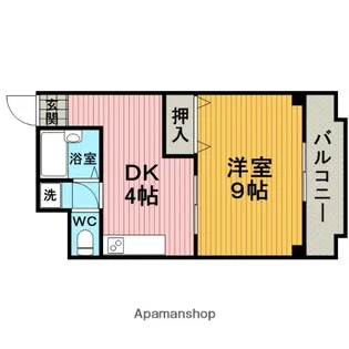ヴァンベール豊中【205号室】の間取り