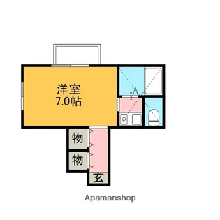 サンライズファースト【105号室】の間取り