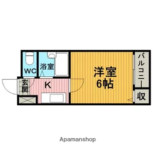 リアライズ服部(旧カインドネス服部【508号室】の間取り