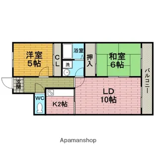 サニーセトル【303号室】の間取り