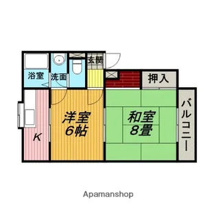 マンション島江【3階】の間取り