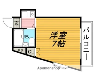 フルーレ豊中【102号室】の間取り