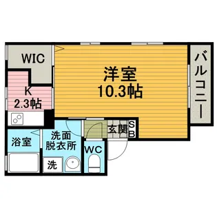 アペルトコート A【102号室】の間取り