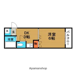 パークサイドⅡ【103号室】の間取り