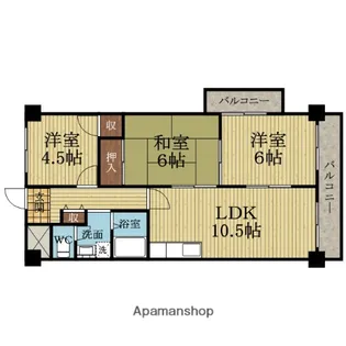 グローバルハイツ豊中【806号室】の間取り