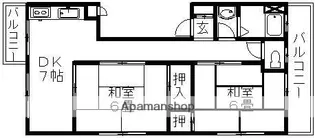 大阪府豊中市本町3丁目【マンション】の間取り