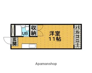 阪急曽根ユーリプラザⅡ(旧コマウイング)【902号室】の間取り