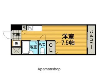 曽根コート【407号室】の間取り