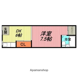 石川コーポ【203号室】の間取り