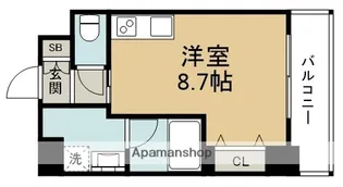 プリモディーネ福島【3階】の間取り