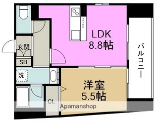 セイワパレス新梅田【5階】の間取り