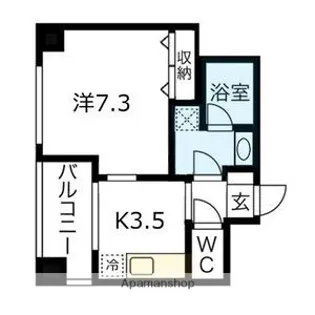 阪神ハイグレードマンション11番館【2階】の間取り