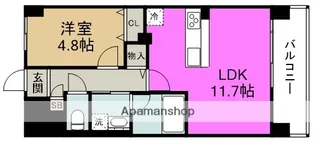 海老江サンライズ【6階】の間取り