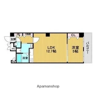 プレステル福島【8階】の間取り
