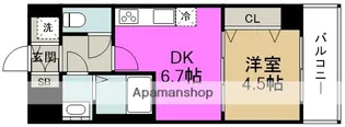 ONE ROOF FLAT FUKUSHIMA【3階】の間取り