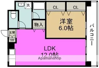 阪神ハイグレードマンション1番館【11階】の間取り