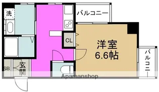 プレサンスセンターコア大阪【5階】の間取り
