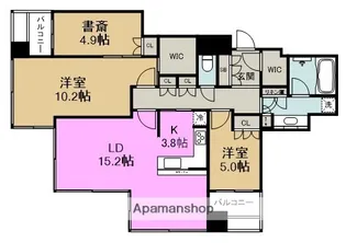 シティタワー西梅田【30階】の間取り
