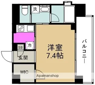 レジュールアッシュ梅田WEST【11階】の間取り