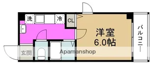 プレミアム新福島【8階】の間取り
