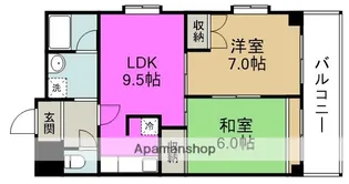 パークサイド西梅田【6階】の間取り