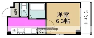 プレジール福島【8階】の間取り