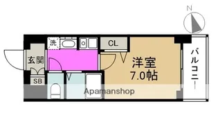 エスリード新梅田【5階】の間取り