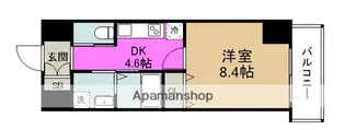オアシス梅田【2階】の間取り
