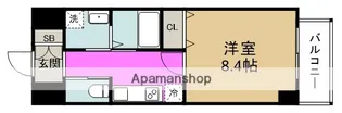 オアシス梅田【6階】の間取り
