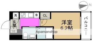 エスリード福島WEST【6階】の間取り