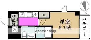 エスリード福島WEST【8階】の間取り