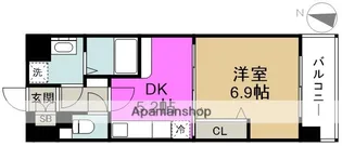 ビバーチェ鷺洲【3階】の間取り