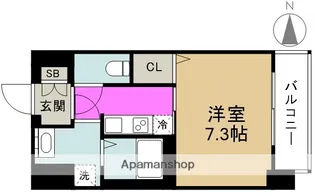 CASSIA福島駅前【2階】の間取り